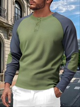 C 13806 Men's Raglan Waffle Sweatshirt ������� ŷ���羳