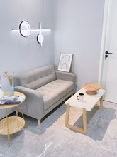 双人沙发小户型卧室客厅网红租房两人现代简约小型公寓服装店沙发