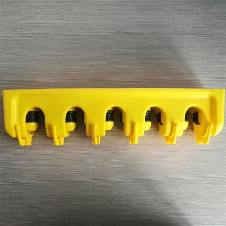 Soporte de Plástico para Escoba y Trapeador, Montaje en Pared, 3/4/5 Varillas