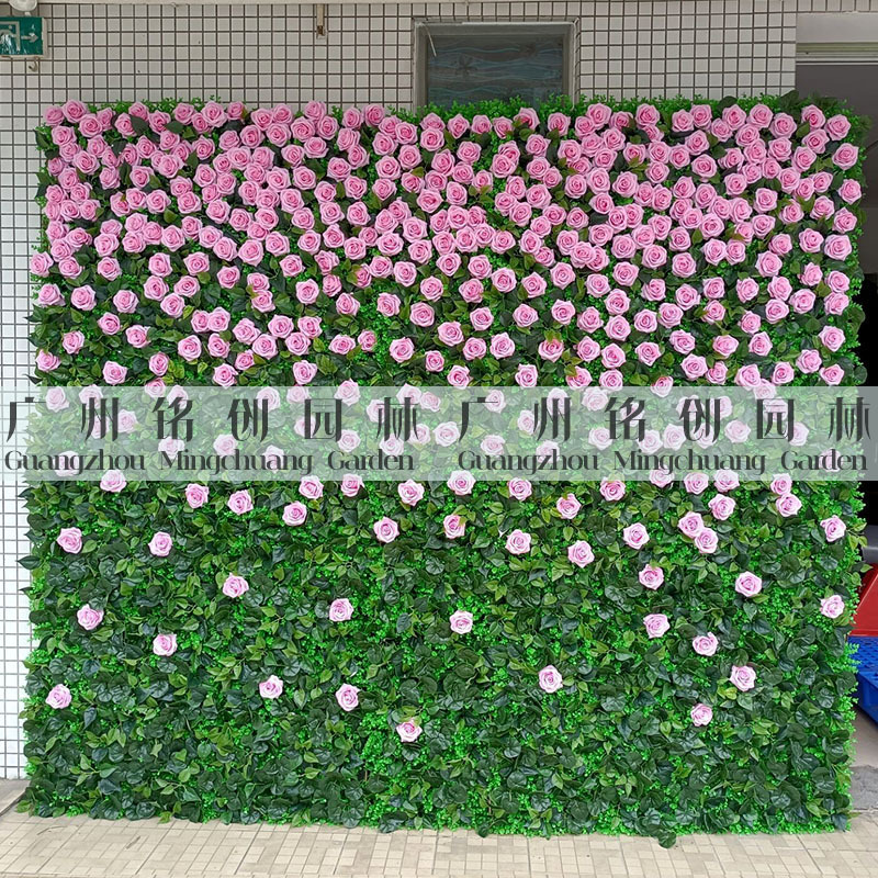 Mingchuang Planta artificial múltiple musgo artificial pared de fondo ignífugo planta de la pared material de la pared de la planta verde ignífugo