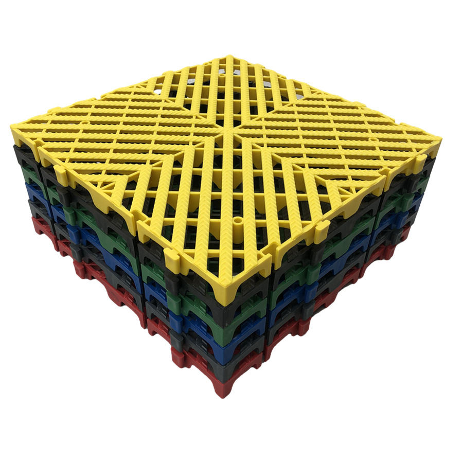 3 cm de lavado de automóviles parrilla de piso línea de automóviles belleza 4S tienda esterilla de plástico empalmado suelo de drenaje piso de malla