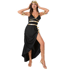 S-L Halloween Costume Stage Performance Costume Ancient Greek Goddess Egyptian Princess Cleopatra Dress Mythology Cosplay Costume