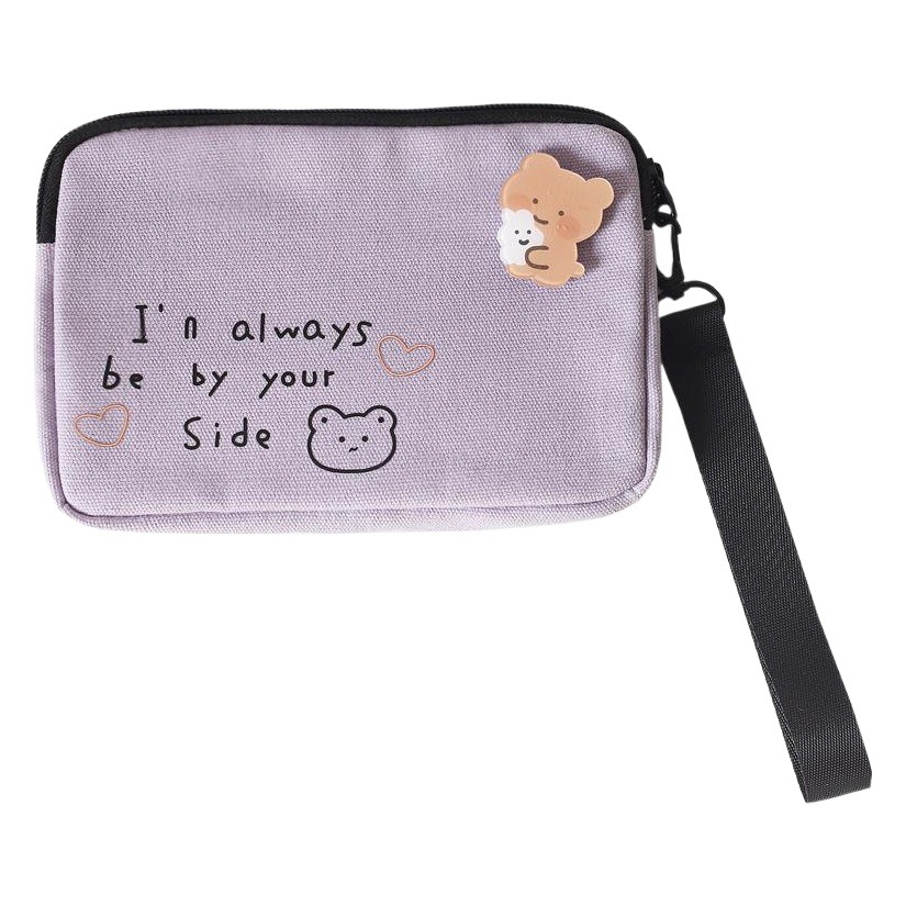 K-Style Student Small Fresh Mobile Phone Bag Female Mini Cute Girl Heart Wrist Coin Purse Small Square Bag Ins Fashion