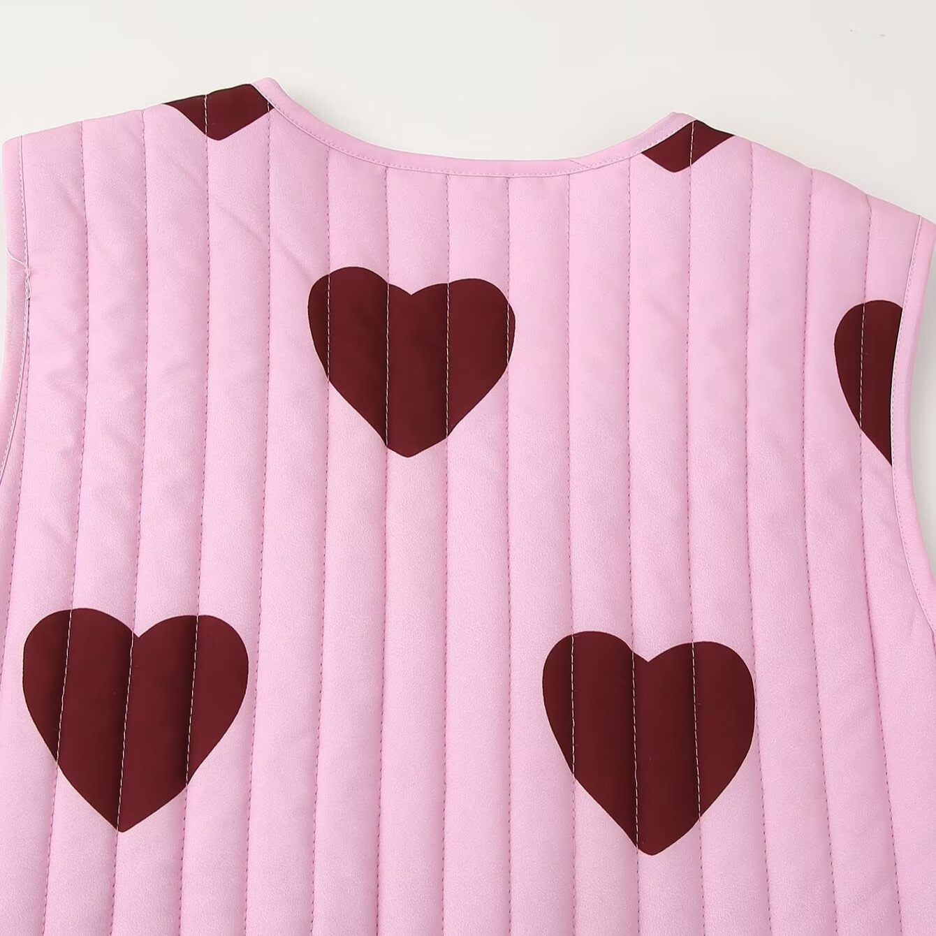 Gilet en coton à bretelles Love pour femme, nouvelle mode de rue automne/hiver 2024_voghion.com