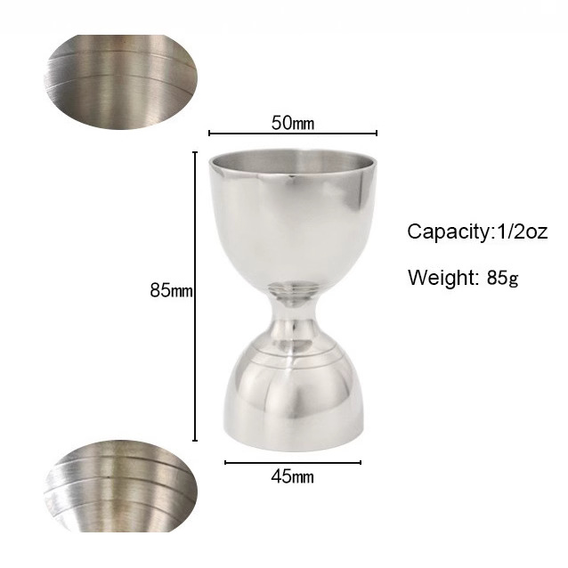 Acero inoxidable 304 oz taza de medición India Jigger vino separador vino dispositivo de medición Comercio exterior transfronterizo