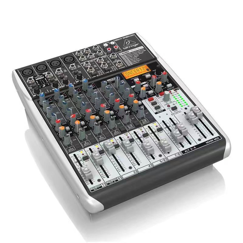 BEHRINGER/百灵达QX1204USB 8路调音台会议扩声舞台直播K歌带声卡