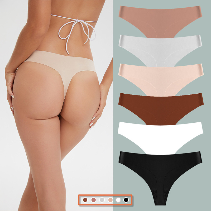 European Size Women's Underwear Seamless Ice Silk Amazon Aliexpress Yoga Fitness Large Size Daily Wear Thong White European Size Women's Underwear Seamless Ice Silk Amazon Aliexpress Yoga Fitness Large Size Daily Wear Thong White