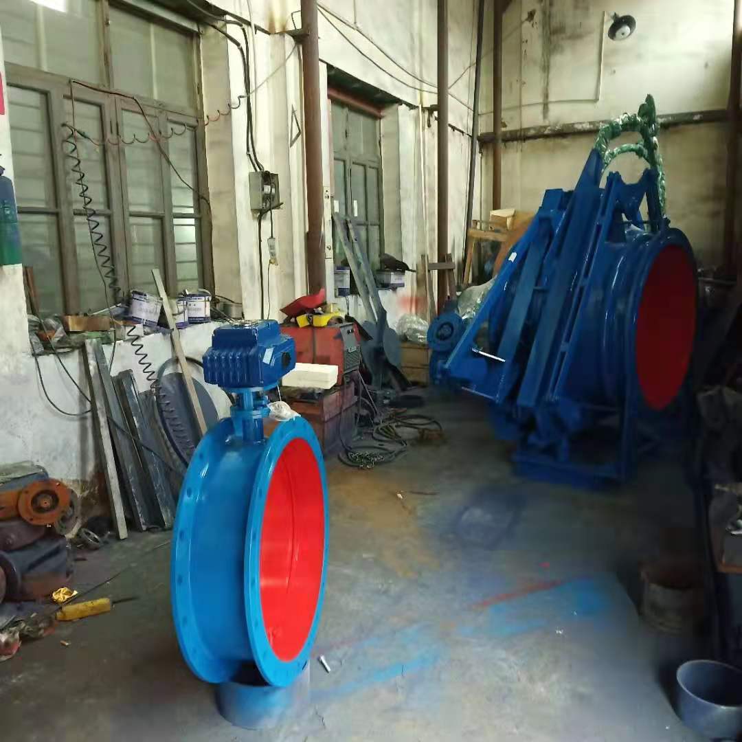 新疆电动大口径通风蝶阀 D941W-1C DN600调节型电动通风蝶阀