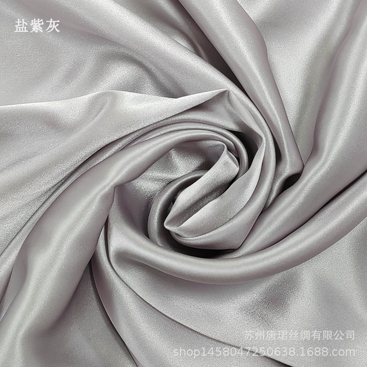 Silk fabric 100% mulberry satin, 114 cm width, 16 momme, plant‑dyed, wholesale multi‑color