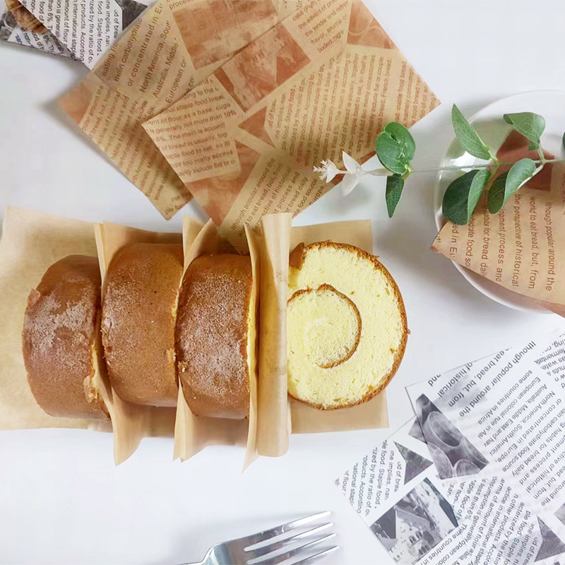 Pooh rollo suizo papel de partición papel de borde cuadrado papel de mano para hornear a prueba de aceite rollo de pastel de papel a prueba de aceite embalaje decorativo