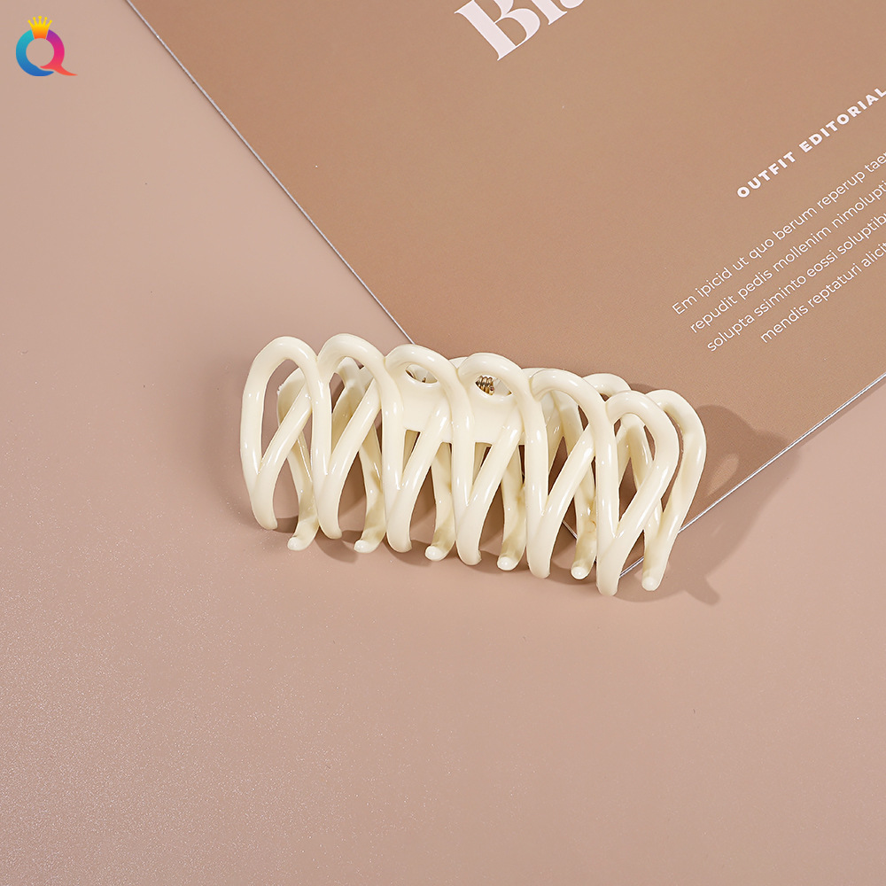 Qiyue határokon átnyúló színátmenetes hajtű matt fogócsat édes női cápacsat hajcsat hajkiegészítők nagykereskedelemben_voghion.com