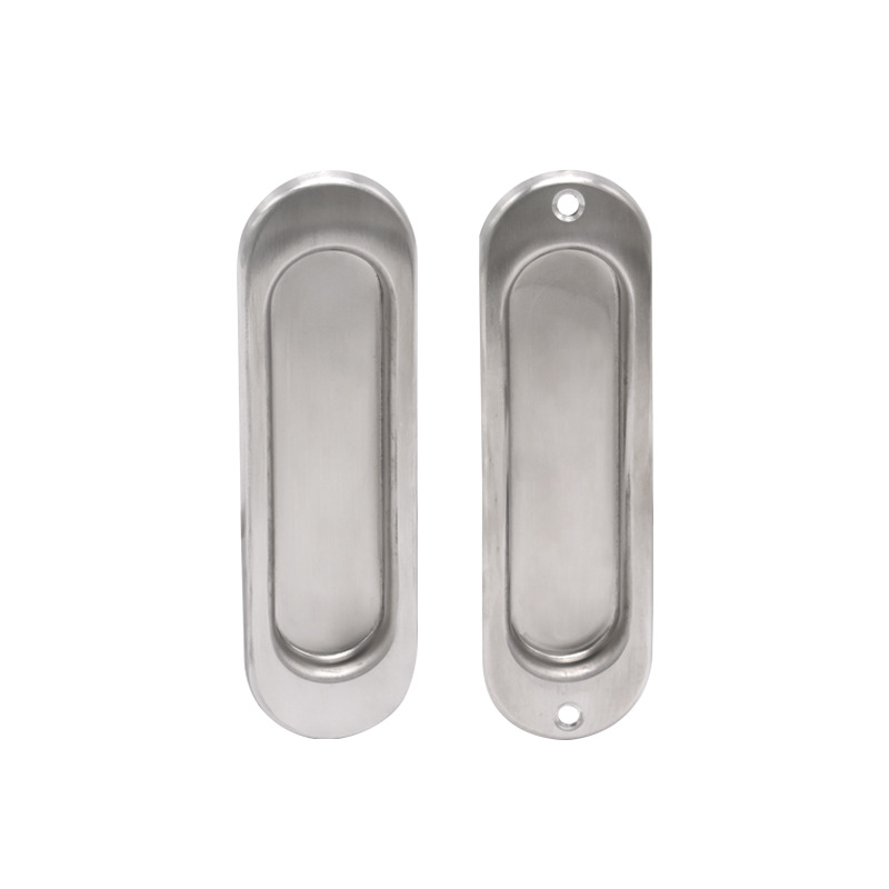 304 acero inoxidable redondo oscuro mango puerta corredera cerradura gancho cerradura de puerta corredera de balcón de cocina cerradura de puerta corredera incrustada