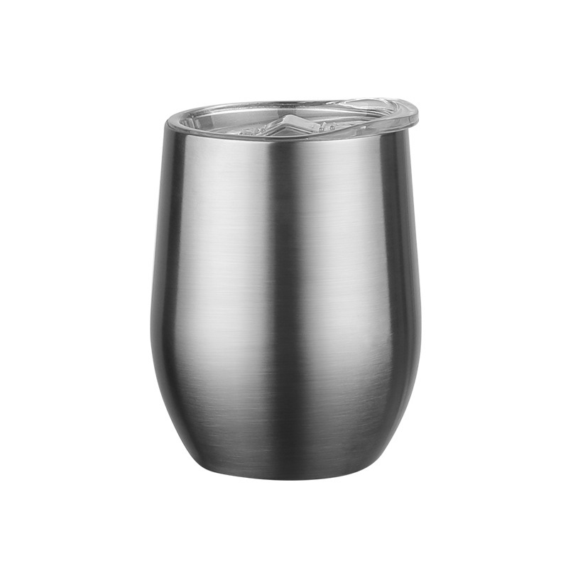 Taza de huevo de acero inoxidable 304 12oz taza de cerveza vacío taza de cáscara de huevo transfronteriza taza de agua portátil al por mayor