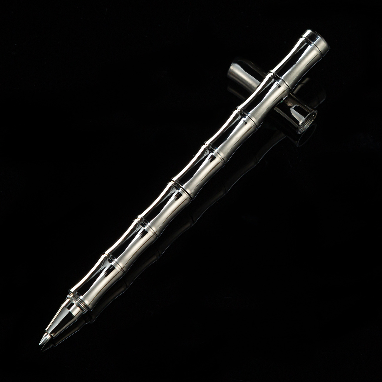 Pluma de latón en stock al por mayor de Oficina Creativa de negocios de latón de bambú firma pluma de agua imprimible logotipo pluma de gel