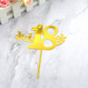 Yayli cake 色 Golden Happy Birthday Happy Alphabet Mirror Mirror reflux cake small dessert decoration