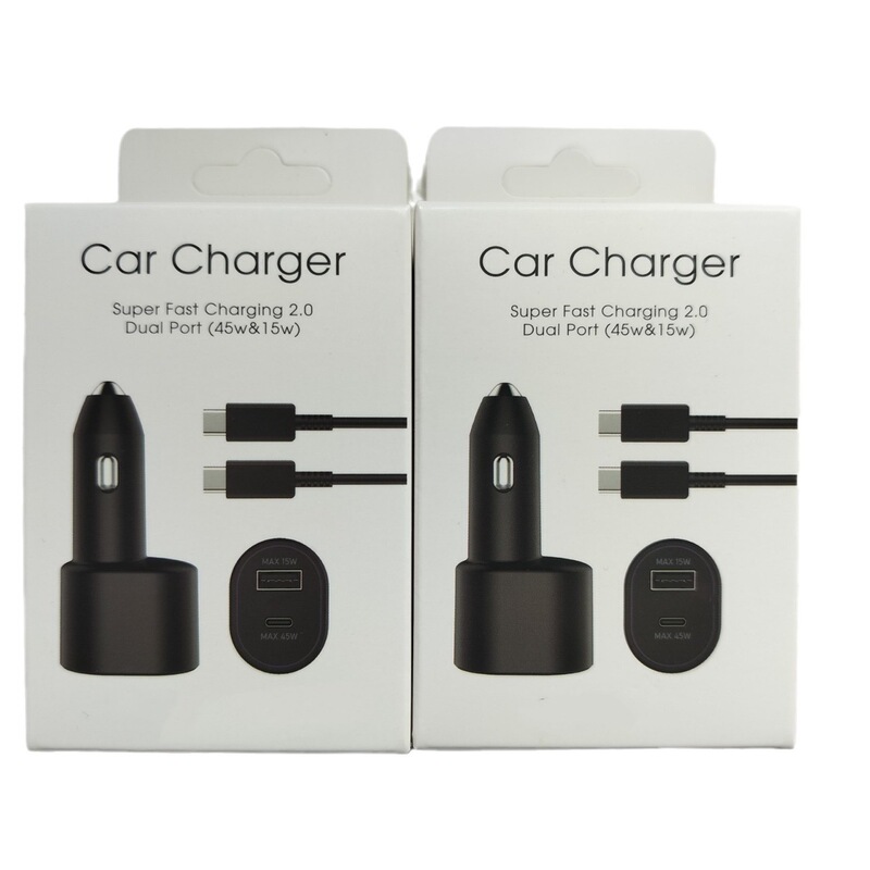 45W car charger for Samsung S21/22 car charger 45W car charger one drag two super fast car charger EP-L5300