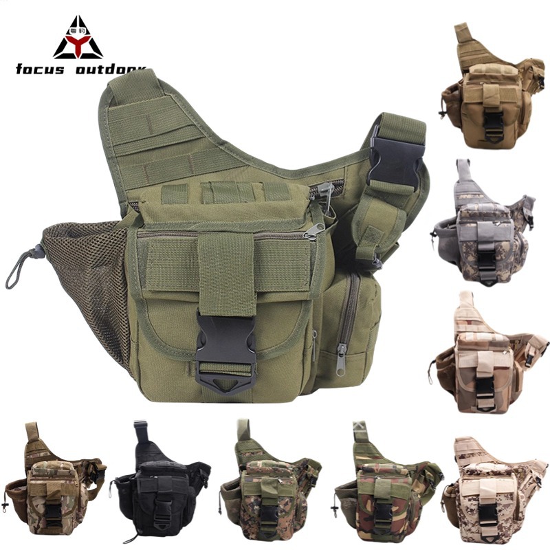 야외 스포츠 카메라 가방 군사 팬 전술 안장 가방 허리 가방 야외 레저 어깨 메신저 가방 경량