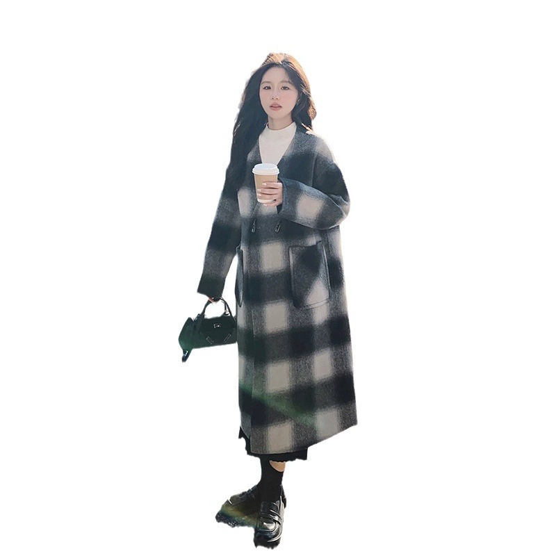 Retro double-sided winter woolen coat