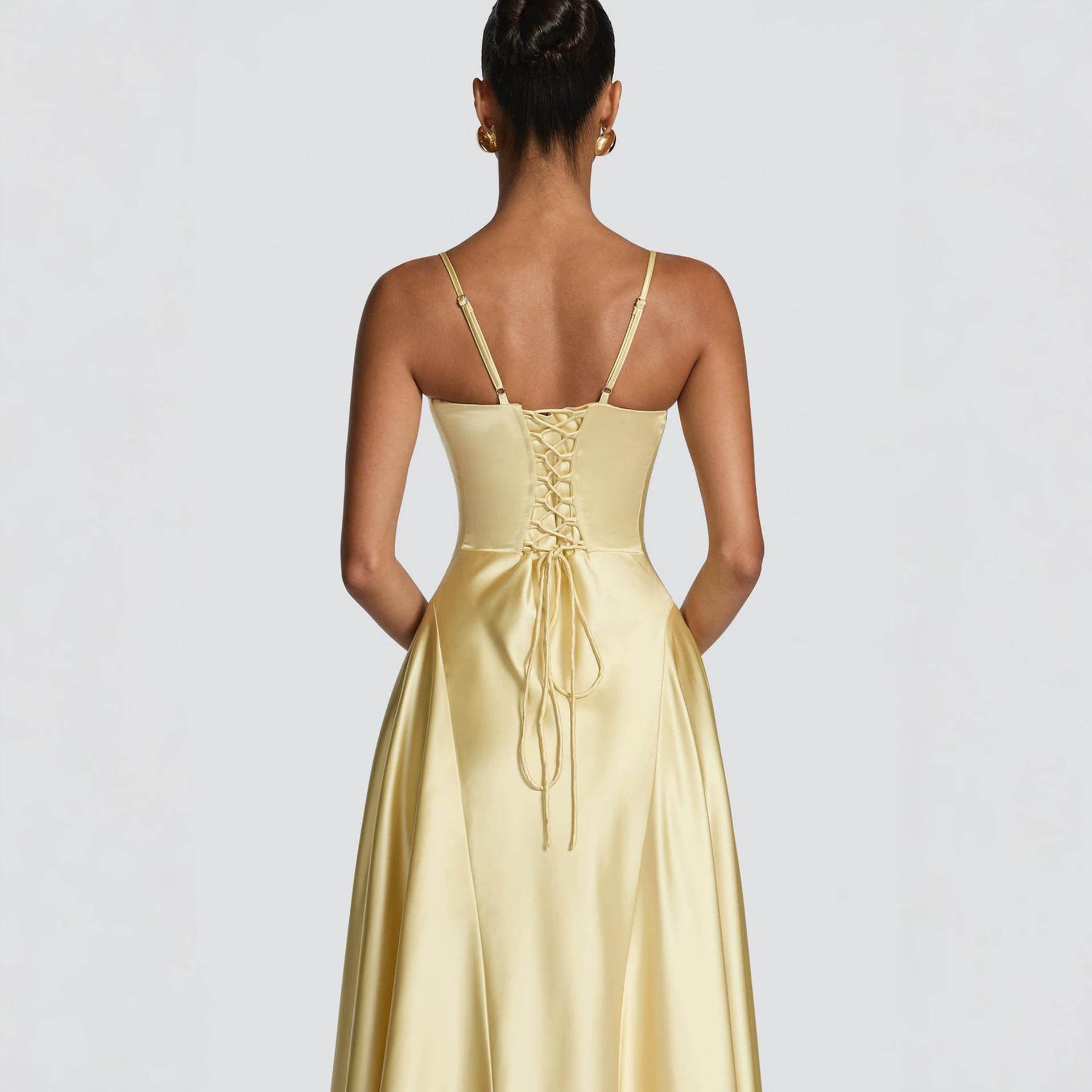 Amazon Europa y América ropa de mujer 2026 nuevo temperamento elegante temperamento de pecho bajo de alta sensación de cintura de cintura vestido de mujer image 4