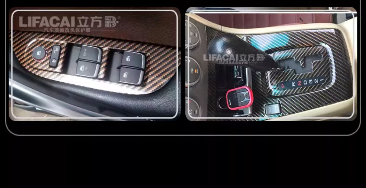 Carbon Fiber Sticker Car Color Changing Film Interior Central Control Body Motorcycle Film Roof Frosted Matte Black Film