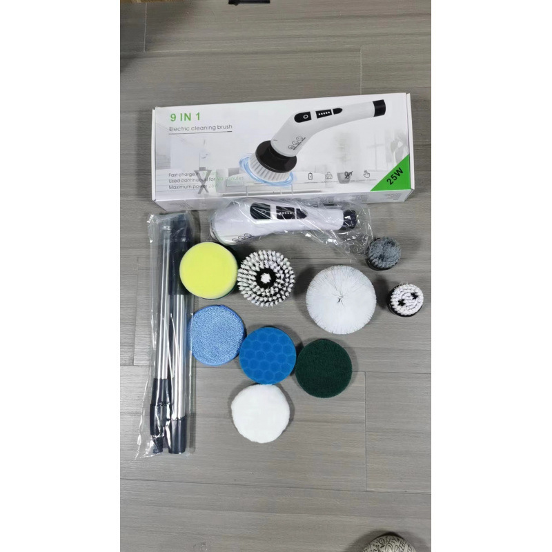 クロスボーダー電動清潔ブラシ無線多機能隙間ブラシ多ブラシヘッドキッチンプラスチック清潔トイレブラシ回転ドラッグ|undefined