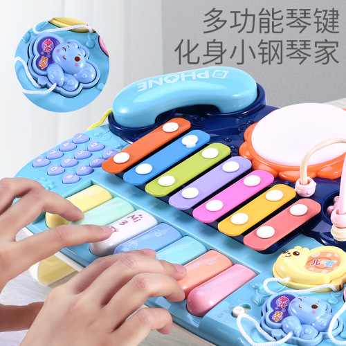 Baby toy educational hand-knocking piano baby multi-function playing piano toy 8 months old children 1-2 years old musical instrument wholesale
