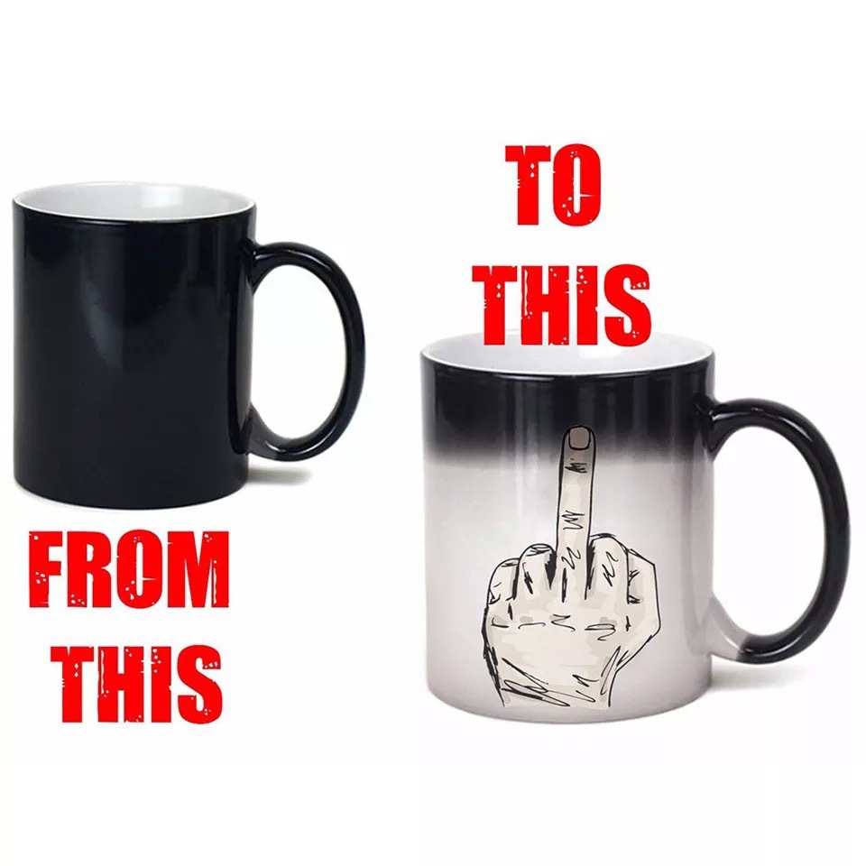 Taza de cerámica que cambia de color, popular en el mercado internacional, taza de café creativa para hombres y mujeres, taza de café para parejas, taza divertida para uso en la oficina y el hogar.