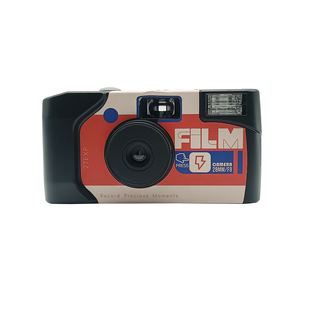 Disposable Film Camera Retro Color Point-And-Shoot Camera Creative Birthday Gift Camera with Flash
