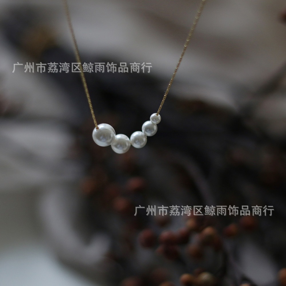 10g Weight PVD Coated Gold Plating Process 18K Gold Plated Plating Material 304 Stainless Steel Pendant Material Artificial Pearls Inlay Material Necklace Classification 304 Stainless Steel Chain Material 304 Stainless Steel Material Women'S Gender Gold Color Wholesale Jewelry 304 Stainless Steel Artificial Pearls 18K Gold Plated PVD Coated Necklace 2
