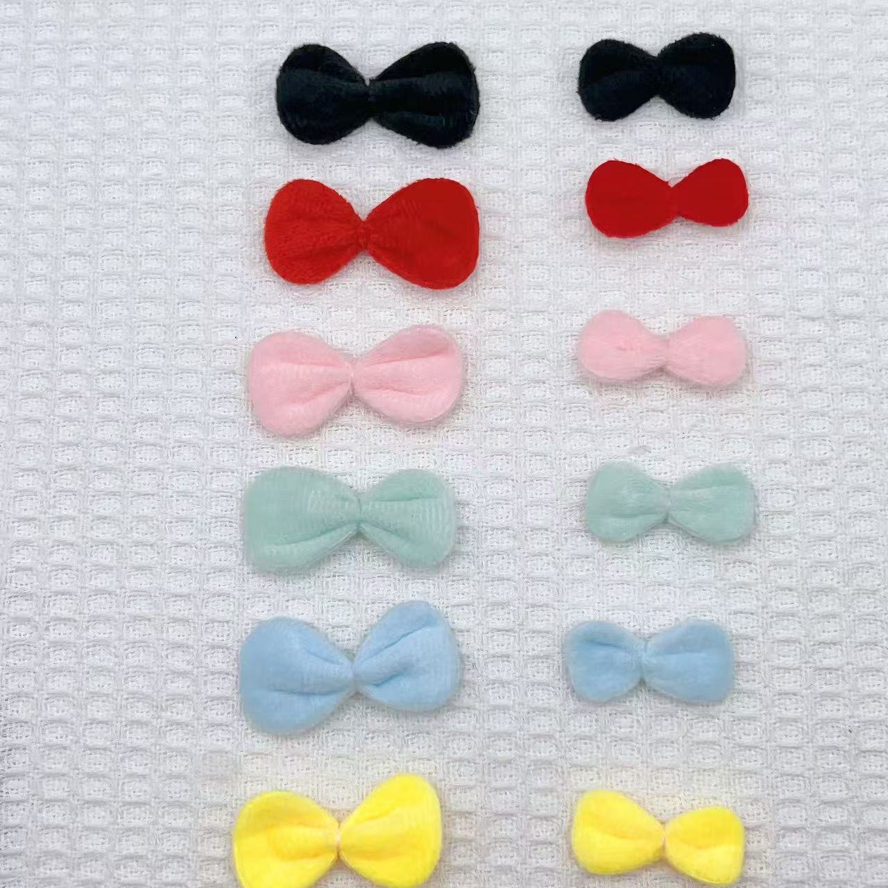 Candy Color Stuffed Bow Fabric Accessories DIY Headwear Hair Accessories Mobile Phone Case Accessories Clothes Accessories Wholesale