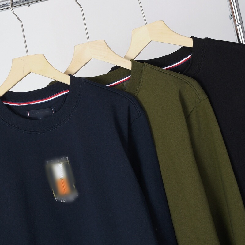 25 New Velvet Men's Sweatshirts for Youth Korean Style Casual Pure Color Round Neck Sports Men's Fashion Versatile for Men and Women