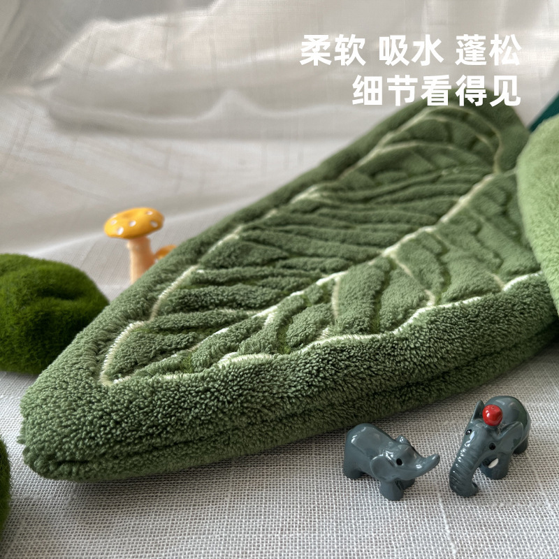 网红款热植擦手巾厨房清洁吸水珊瑚绒擦手帕可挂式加厚厨房毛巾|undefined