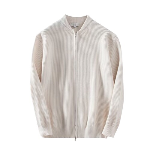 Men's Autumn/Winter 2024 New Sweater Jacket Solid Color Knit Cardigan Men's Casual Formal Upper Garment Drop Shipping