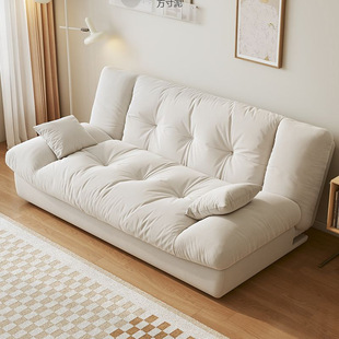 Dual-Purpose Foldable Sofa Multi-Functional Sofa Bed Living Room Small Apartment Modern Simple Cream Style Internet Celebrity Model Wholesale