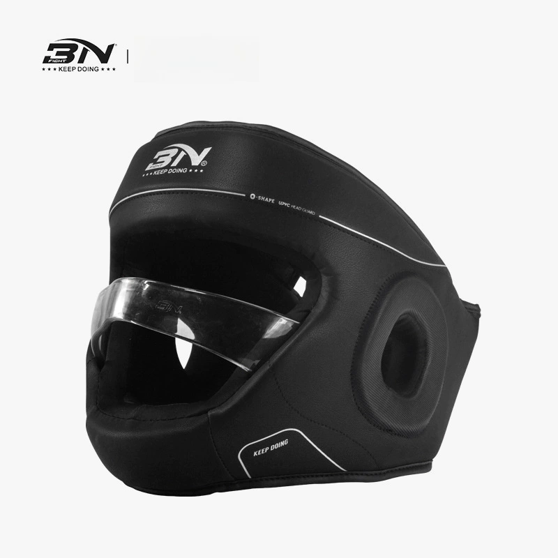 Боксерский шлем BN FIGHT, полностью закрытый, утолщенный, защита головы для тхэквондо и защита челюсти, шлем для тайского бокса Sanda, защита головы