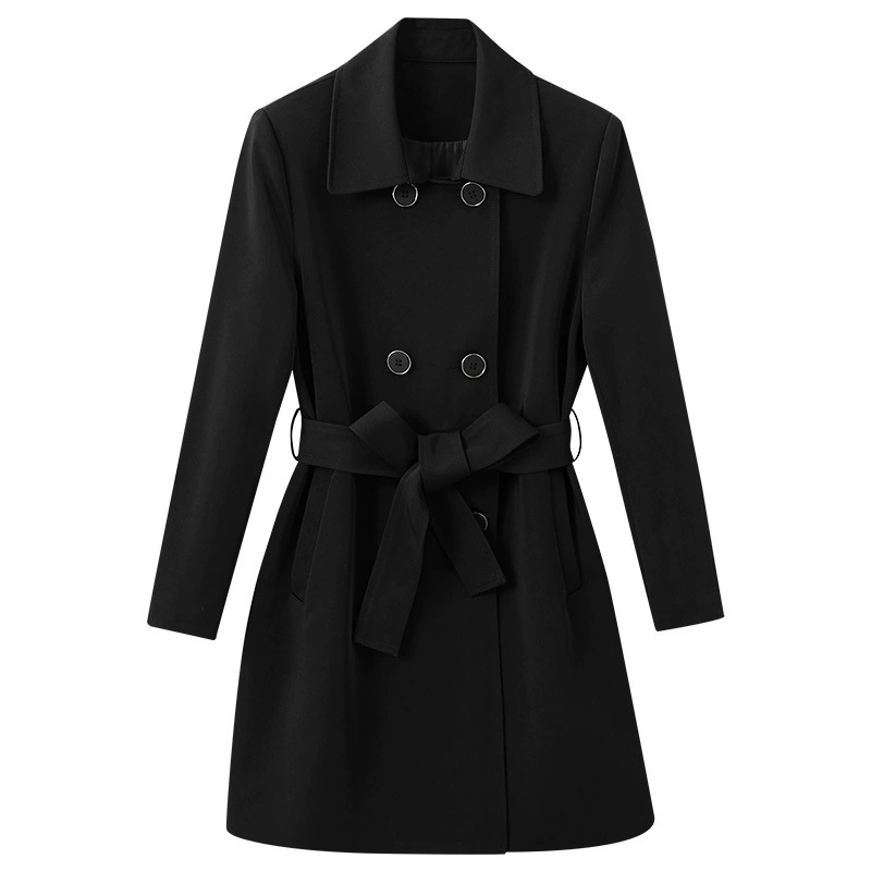 Осеннее trench coat, жакет, свободный крой, большой размер