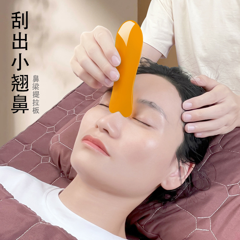 Fish-shaped scraping face facial dedicated massage magic tool jaw lift universal scraper meridian unblocking tendon rod 