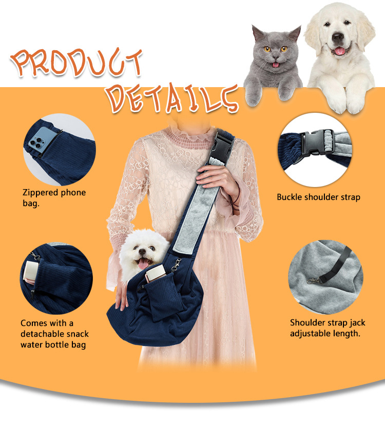 Ventilerad axelväska för hundbajspåsar med snygg design_voghion.com