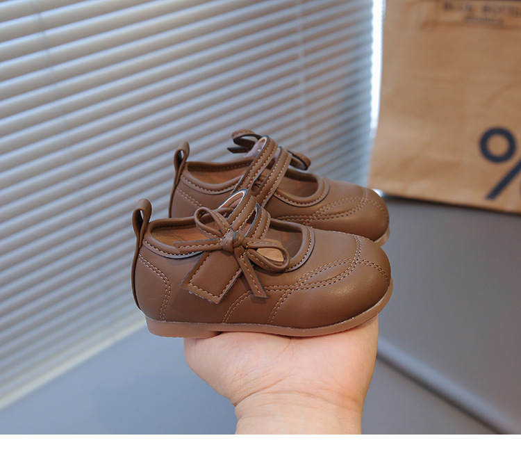 Kinder Prinzessin Lederschuhe Mit Schleife Für Kleine Mädchen_voghion.com