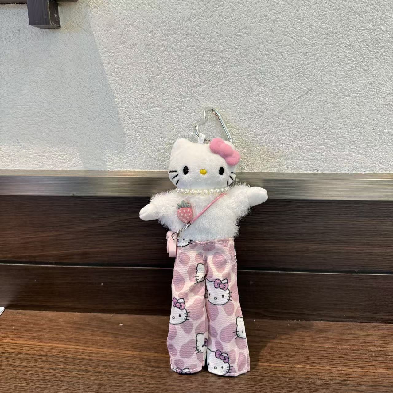 新品可爱いロングレギンスキティぬいぐるみスカートきせかえ人形ドレスins风人形饰りリュックサックキーホルダー