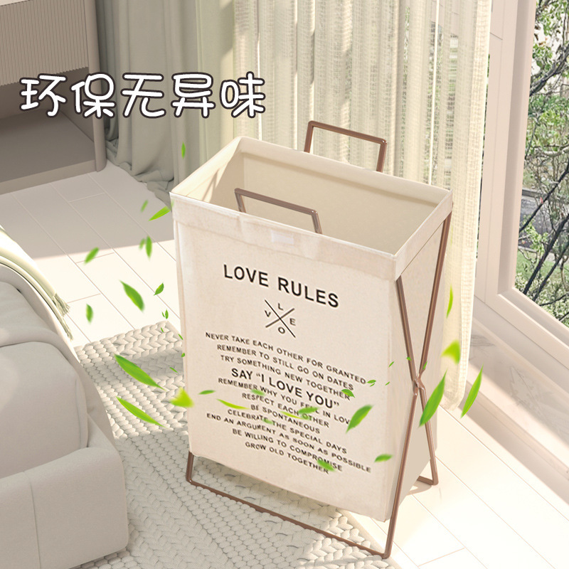 Cesta Plegable para Ropa Sucia, de Algodón y Lino, para Dormitorio