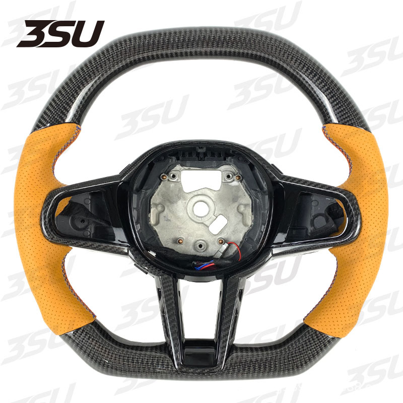 Suitable for Bmw's New Cs g Series M3 M4 M5 m Sports Modified Leather Carbon Fiber Steering Wheel