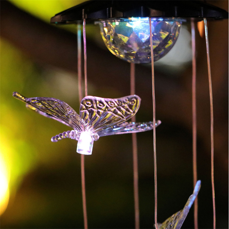 太陽能蝴蝶風鈴燈