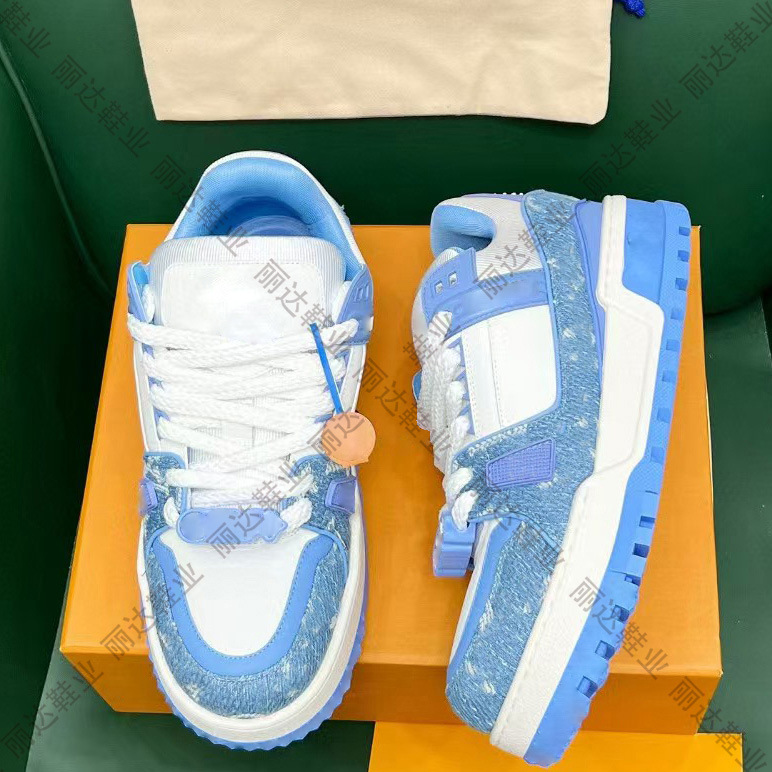 纯源缀高版爆款驴家牛仔布胖丁鞋秋冬休闲面包鞋舒适百搭运动板鞋