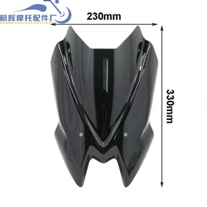 Kawasaki Z650 (ER650) Z900 2021-2024 üçün qara ön şüşə aksesuarları ilə