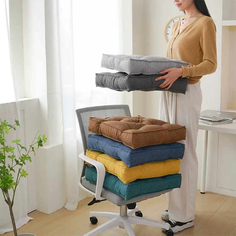 跨境亚马逊简约风加厚坐垫办公室屁股垫四季榻榻米宿舍跪拜蒲团垫