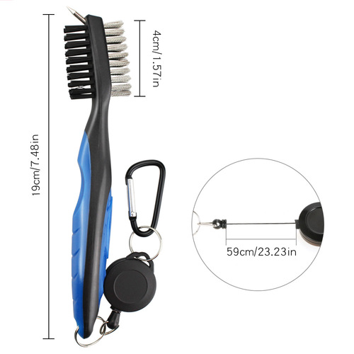 Cross-border best-selling golf club cleaning set with delicate hooks, towels, and club head cleaning brushes, factory direct sales