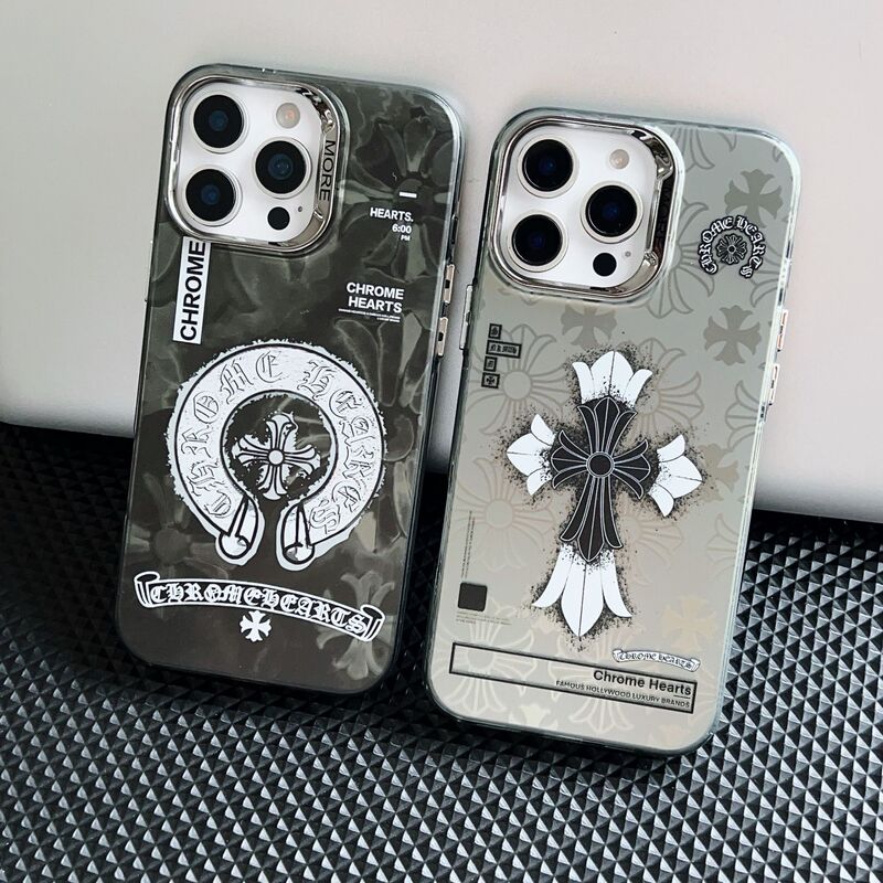 Fashionable Brand Crow Heart Suitable for Apple 16Promax Mobile Phone Case Iphone15 Frosted Anti-Fall 13Promax Couple