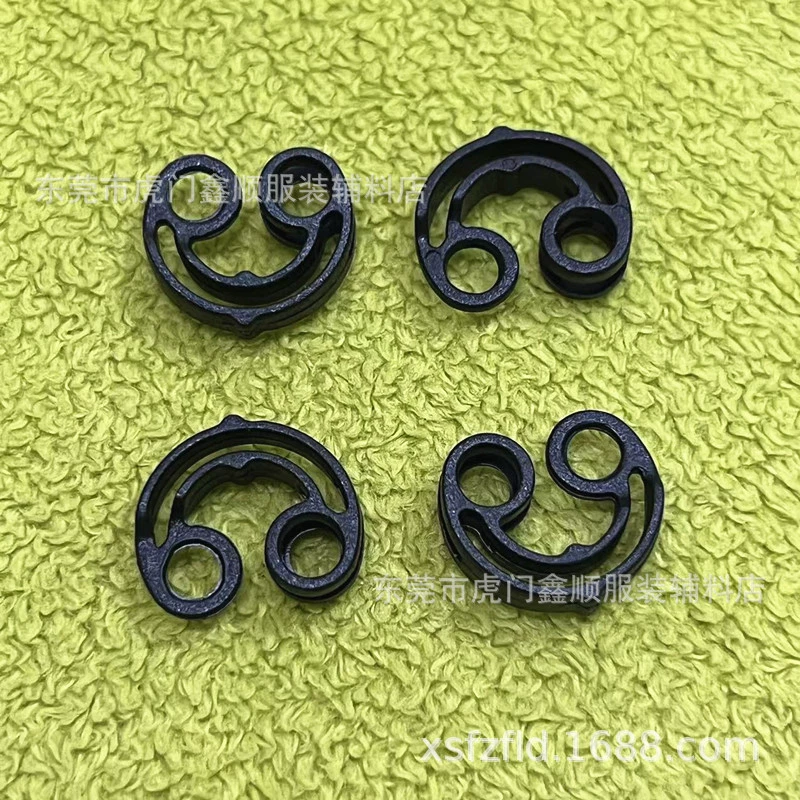 Новая пластиковая веревочная пряжка с отверстием 3 мм от производителя, пластиковая регулировочная пряжка на эластичной веревке, круглая пряжка с одним отверстием, аксессуары для багажа