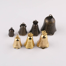 合金复古平安铃古铜色车挂清脆铃音铃铛招福仿古钟DIY饰品配件